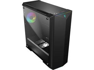 Premium MidTower PC Gaming Case Tempered Glass Side Panel RGB 120mm Fan Liquid Cooling Support up to 420mm Radiator x 1 Cable Management System MPG GUNGNIR 100 Premium MidTower PC Gaming Case Tempered Glass Side Panel RGB 120mm Fan Liquid Cooling Support up to 420mm Radiator x 1 Cable Management System MPG GUNGNIR 100
