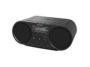 ZsPS50 Black Portable Cd Boombox Player Digital Tuner AmFM Radio USB Playback and Audio Input Mega Bass Reflex Stereo Sound System ZsPS50 Black Portable Cd Boombox Player Digital Tuner AmFM Radio USB Playback and Audio Input Mega Bass Reflex Stereo Sound System