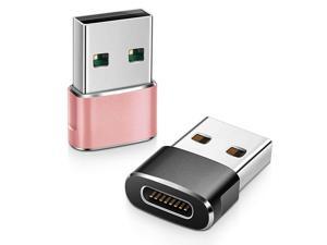 USB C Female to USB Male Adapter 2 Pack Upgraded VersionType C to USB A ConnectorWorks with LaptopsChargersand More Devices with Standard USB A Interface BlackampRosegold USB C Female to USB Male Adapter 2 Pack Upgraded VersionType C to USB A ConnectorWorks with LaptopsChargersand More Devices with Standard USB A Interface BlackampRosegold