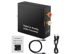 Digital to Analog Audio Converter,AVMTON DAC Digital SPDIF Optical Toslink Coaxial to Analog 3.5mm Jack RCA L/R Audio Converter Adapter for PS3/4 Xbox Blu Ray DVD HDTV Headphone Home Cinema Digital to Analog Audio Converter,AVMTON DAC Digital SPDIF Optical Toslink Coaxial to Analog 3.5mm Jack RCA L/R Audio Converter Adapter for PS3/4 Xbox Blu Ray DVD HDTV Headphone Home Cinema