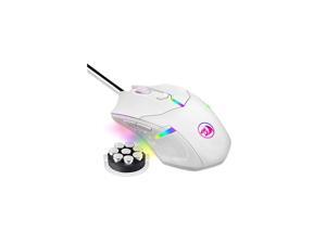M601 RGB Gaming Mouse Backlit Wired Ergonomic 7 Button Programmable Mouse Centrophorus with Macro Recording & Weight Tuning Set 7200 DPI for Windows PC (White) M601 RGB Gaming Mouse Backlit Wired Ergonomic 7 Button Programmable Mouse Centrophorus with Macro Recording & Weight Tuning Set 7200 DPI for Windows PC (White)