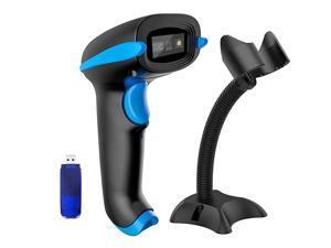 QR Code Scanner Wireless 2D Barcode Scanner With Stand Supports Screen Scan Handheld CMOS Imager Long Range Portable USB Bar Code Reader with Auto Sensing Read 1D 2D QR Code PDF417 Data Matrix QR Code Scanner Wireless 2D Barcode Scanner With Stand Supports Screen Scan Handheld CMOS Imager Long Range Portable USB Bar Code Reader with Auto Sensing Read 1D 2D QR Code PDF417 Data Matrix