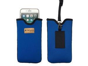 Men Women Neoprene Shockproof Phone Sleeve Pouch Carrying Case with Neck Lanyard Belt Loop Holster for iPhone 1112 1112 Pro Max XR Samsung S20 A51 Google Pixel 4a 5G Royal Blue