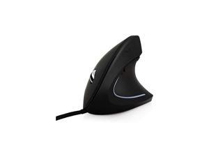 Vertical Mouse, Optical Ergonomic Mouse with 4 Adjustable DPI 800/1200/2000/3200, 6 Buttons USB Computer Mouse , Better for Large Hands, Black