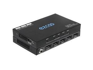 Splitter 1 in 4 Out 4K 60Hz 4:4:4 HDR Atmos CEC, EDID DIP Switch,Down Scaler 4K to 1080P Separate, 1X4 Splitter 2.0 HDCP2.2 Splitter 1 in 4 Out 4K 60Hz 4:4:4 HDR Atmos CEC, EDID DIP Switch,Down Scaler 4K to 1080P Separate, 1X4 Splitter 2.0 HDCP2.2