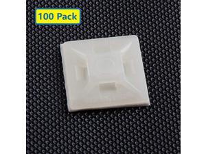 Adhesive Cable Tie Mounts 3M Strongly AdhesiveBacked Zip Tie Base Holders for Home Office Cable Wire Management21mm x 21mm White 100pack Adhesive Cable Tie Mounts 3M Strongly AdhesiveBacked Zip Tie Base Holders for Home Office Cable Wire Management21mm x 21mm White 100pack