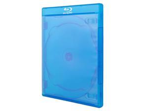 25 Pieces Premium Bluray Replacement Case 12mm Triple for 3 Discs with Screen Printed Logo and Wrap Around Clear Plastic