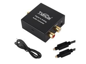 DAC Digital Optical Coax Toslink to Analog Stereo LR RCA 35mm Jack Audio Converter Adapter with Optical Cable Compatible HDTV Blu Ray DVD Sky HD TV Box DAC Digital Optical Coax Toslink to Analog Stereo LR RCA 35mm Jack Audio Converter Adapter with Optical Cable Compatible HDTV Blu Ray DVD Sky HD TV Box