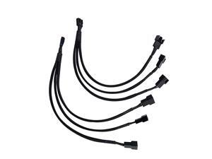 PWM Fan Splitter 4 Pin Fan Extension Power Adapter Cable Sleeved Braided Y Splitter Computer PC Cable 1 to 3 Converter 105 inch 2 Pack PWM Fan Splitter 4 Pin Fan Extension Power Adapter Cable Sleeved Braided Y Splitter Computer PC Cable 1 to 3 Converter 105 inch 2 Pack