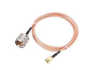 SMA Male to UHF PL259 Male RG316 RF Coaxial Coax Cable 3 ft