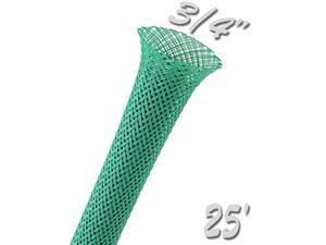 34 PET Expandable Braid Sleeving Flexible Wire Mesh Sleeve 25 Feet Green 34 PET Expandable Braid Sleeving Flexible Wire Mesh Sleeve 25 Feet Green