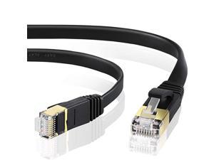 CAT6 20M 65ft RJ45 Ethernet Network LAN Cable Flat UTP Patch Router Cable Black 