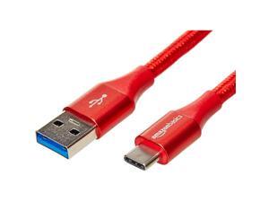 Double Braided Nylon USB TypeC to TypeA 31 Gen 1 Charger Cable | 6 feet Red Double Braided Nylon USB TypeC to TypeA 31 Gen 1 Charger Cable | 6 feet Red