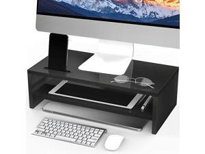 Monitor Stand Riser 165 Inch 2 Tier Desk Organizer Stand for Laptop Computer Desktop Printer Stand with Phone Holder and Cable Management Versatile as Storage Shelf Screen Holder Monitor Stand Riser 165 Inch 2 Tier Desk Organizer Stand for Laptop Computer Desktop Printer Stand with Phone Holder and Cable Management Versatile as Storage Shelf Screen Holder
