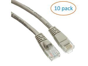 CAT6 UTP Booted Ethernet Patch Cable | Blue | 7ft | Pack of 10 CAT6 UTP Booted Ethernet Patch Cable | Blue | 7ft | Pack of 10