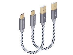 Short USB C Cable 2Pack 05ft 6 inch USB C to A Cable Braided 3A Fast Charging Compatible with Galaxy S20S10S9S9+ Note 10 9 8 LG V50 V30 Space Gray 56K Ohm Resistance Short USB C Cable 2Pack 05ft 6 inch USB C to A Cable Braided 3A Fast Charging Compatible with Galaxy S20S10S9S9+ Note 10 9 8 LG V50 V30 Space Gray 56K Ohm Resistance