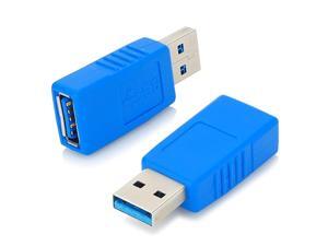USB 30 Adapter Type A Male to Female Connector Converter Adapter 2 Pack USB 30 Adapter Type A Male to Female Connector Converter Adapter 2 Pack