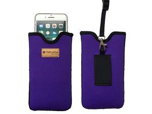 Men Women Neoprene Shockproof Phone Sleeve Pouch Carrying Case with Neck Lanyard Belt Loop Holster for iPhone 1112 1112 Pro Max XR Samsung S20 A51 Google Pixel 4a 5G Purple