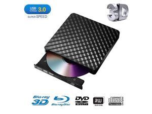 External Blu Ray DVD DrivePortable UltraThin USB 30 External 3D Blu Ray CD DVD BD Burner DVD RW Player Writer Reader Disk for Mac OS Windows XP7810 MacBook PC iMac LaptopBlack External Blu Ray DVD DrivePortable UltraThin USB 30 External 3D Blu Ray CD DVD BD Burner DVD RW Player Writer Reader Disk for Mac OS Windows XP7810 MacBook PC iMac LaptopBlack