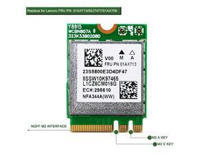 Band Wireless AC 1200Mbps Network Adapter for Laptop or Desktop PCsNGFF M2 WiFi CardM2 Bluetooth Wireless AdapterReplace Lenovo FRU PN00JT477 FRU PN01AX709 FRU04X6022 Band Wireless AC 1200Mbps Network Adapter for Laptop or Desktop PCsNGFF M2 WiFi CardM2 Bluetooth Wireless AdapterReplace Lenovo FRU PN00JT477 FRU PN01AX709 FRU04X6022