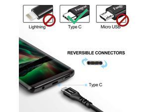 USB C Cable 3 Pack 1ft Quick Charge Type C 20 Cord Tangle Free Nylon Braided HighSpeed Data Transfer Compatible for Galaxy S20 Ultra S10 S9 Sony Xperia L1 XA2 Moto G6 G7 Huawei P40 Black