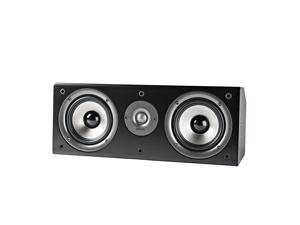 CS1 Series II Center Channel Speaker | Unique Design | Stand Alone or a Complement to Monitor 40 60 and 70 Speakers | Detachable Grille | Black