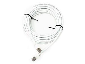 Cat5e Outdoor Waterproof Ethernet Cable Direct Burial Shielded (Pure Copper), White