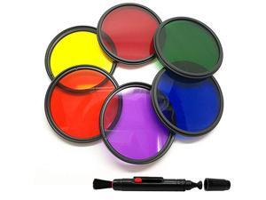67mm Filter for DSLR Camera Lens Full Color Red Green Purple Orange Yellow Blue + Lens Dusting Cleaning Pen 67mm Filter for DSLR Camera Lens Full Color Red Green Purple Orange Yellow Blue + Lens Dusting Cleaning Pen