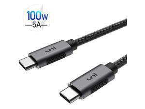 USB C to USB C Cable 66ft 100W 5A 20V Fast Charge Nylon Braided Cord Compatible with iPad Pro 20202019 MacBook Pro 202020192018 Dell XPS 1315 Surface Book 2 and More
