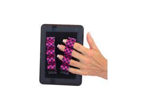 4Loop Grips x2 Grips for eReaders FITS Most Black Pink Checkers 4Loop Grips x2 Grips for eReaders FITS Most Black Pink Checkers