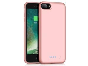 Case for iPhone 7 Plus/ 8 Plus, 8500mAh Portable Smart Case for iPhone 7 Plus/ 8 Plus Portable Charging External Charger Cover 5.5 inch Charging Case - Rose Gold