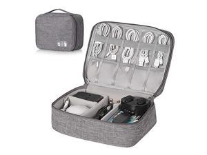 Electronics Organizer Case Universal Waterproof Electronic Accessories Cable Travel Carry Bag for Cables Adapter USB Sticks Leads Memory Cards Gray Electronics Organizer Case Universal Waterproof Electronic Accessories Cable Travel Carry Bag for Cables Adapter USB Sticks Leads Memory Cards Gray