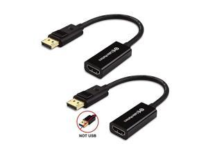 2Pack DisplayPort to HDMI Adapter DP to HDMI Adapter is NOT Compatible with USB Ports Do NOT Order for USB Ports on Computers
