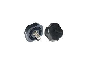 KN5P BLACK PLASTIC 5mm RADIO BRACKET KNOBS 2 KN5P BLACK PLASTIC 5mm RADIO BRACKET KNOBS 2