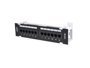 Cat5e UTP 12 Port Network Mini Patch Panel 110 with Surface Wall Mount Bracket Cat5e UTP 12 Port Network Mini Patch Panel 110 with Surface Wall Mount Bracket
