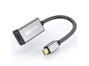DisplayPort to HDMI Adapter ITANDA Nylon Braided GoldPlated MDP to HDMI Adapter for HP ThinkPad AMD NVIDIA Desktop and More Male to Female Space Grey Grey DisplayPort to HDMI Adapter ITANDA Nylon Braided GoldPlated MDP to HDMI Adapter for HP ThinkPad AMD NVIDIA Desktop and More Male to Female Space Grey Grey