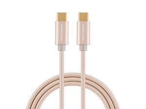USB C to USB C Cable 10ft 60W Braided USBC to USBC 3A Fast Charger Cable Compatible with MacBook Pro Galaxy S20S10S9S9+ Pixel 3XL Nexus 5X 6P etc Gold USB C to USB C Cable 10ft 60W Braided USBC to USBC 3A Fast Charger Cable Compatible with MacBook Pro Galaxy S20S10S9S9+ Pixel 3XL Nexus 5X 6P etc Gold