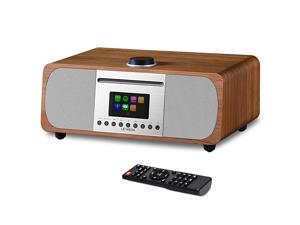 M5+ AllInOne HIFI Music System with CD Player Internet Radio FM Radio Spotify Bluetooth WIFI 21 Channel Stereo Speaker Headphoneout USB MP3 AUXin App Remote Control Walnut M5+ AllInOne HIFI Music System with CD Player Internet Radio FM Radio Spotify Bluetooth WIFI 21 Channel Stereo Speaker Headphoneout USB MP3 AUXin App Remote Control Walnut