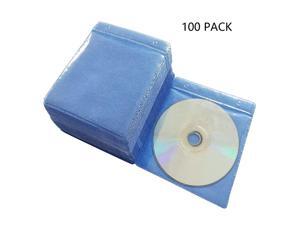 100 Pack Premium CD DVD SleevesThick NonWoven Material DoubleSided Refill Plastic Sleeve for CD and DVD Storage Binders Disc Case Blue 100 Pack Premium CD DVD SleevesThick NonWoven Material DoubleSided Refill Plastic Sleeve for CD and DVD Storage Binders Disc Case Blue