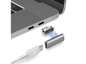 24 Pins MagTB3 Magnetic USB Type C Charging Adapter 40Gbps Data5K Video100W and 20V5A Charging Compatible with MacBook Pro Thunderbolt 3 USBC and Laptop Tablet Gray 24 Pins MagTB3 Magnetic USB Type C Charging Adapter 40Gbps Data5K Video100W and 20V5A Charging Compatible with MacBook Pro Thunderbolt 3 USBC and Laptop Tablet Gray