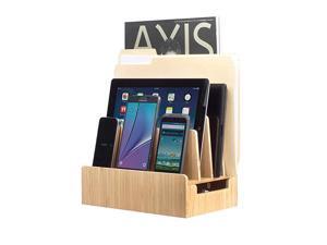 Bamboo Charging Station amp Multi Device Organizer Slim Version for Smartphones Tablets and Laptops Bamboo Charging Station amp Multi Device Organizer Slim Version for Smartphones Tablets and Laptops