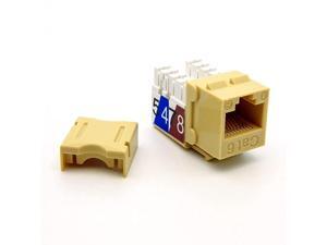 Cat6 RJ45 110 Type Keystone Jack 5Pack Ivory Cat6 RJ45 110 Type Keystone Jack 5Pack Ivory