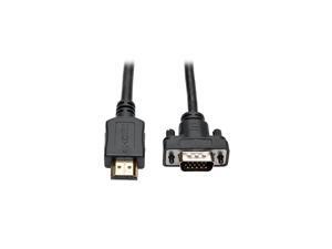 HDMI to VGA Active Adapter Converter Cable Low Profile HD15 MM 1080p 6ft P566006VGA HDMI to VGA Active Adapter Converter Cable Low Profile HD15 MM 1080p 6ft P566006VGA