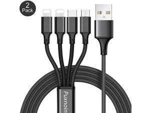 Charging Cable Charger Cable 2Pack 4FT Nylon Braided Universal 4 in 1 ple USB Cable Fast Charging Cord Adapter with TypeC Micro USB Port Connectors for Cell Phones Tablets and More Charging Cable Charger Cable 2Pack 4FT Nylon Braided Universal 4 in 1 ple USB Cable Fast Charging Cord Adapter with TypeC Micro USB Port Connectors for Cell Phones Tablets and More