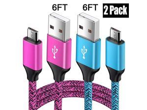 Speed Micro USB Charging Cable Android Phone Charger Cords Compatible for Samsung Galaxy S7 S6 Edge J8 J7 J3 prime Pro Note 4 5 LG G3 G4 Q60 Moto G5 Plus E6 Kindle Paperwhite HD HDX PS4