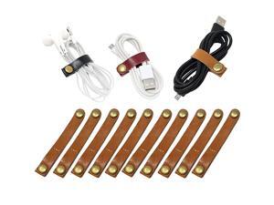 Pcs Leather Cable Straps Cable Tie Wraps Cord Management Holder Keeper Earphone Wrap Winder Wire Ties Cord Organizer for Work and Travel Pcs Leather Cable Straps Cable Tie Wraps Cord Management Holder Keeper Earphone Wrap Winder Wire Ties Cord Organizer for Work and Travel