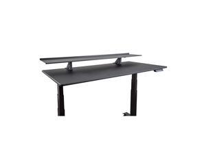 Stand Up Desk Store 60quot ClampOn Desk Shelf | Monitor Stand with Adjustable Height Reduces Clutter on Your Standing Desk While Placing Your Monitors at a Comfortable Height Black 60quot Stand Up Desk Store 60quot ClampOn Desk Shelf | Monitor Stand with Adjustable Height Reduces Clutter on Your Standing Desk While Placing Your Monitors at a Comfortable Height Black 60quot