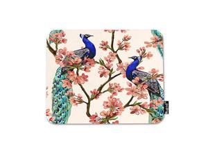 Peacock Mouse Pad Peacock on Tropical Japanese Flowers Tree Branches Decor Gaming Mouse Pad Rectangle NonSlip Rubber Mousepad for Computers Laptop 79x95 Inches Peacock Mouse Pad Peacock on Tropical Japanese Flowers Tree Branches Decor Gaming Mouse Pad Rectangle NonSlip Rubber Mousepad for Computers Laptop 79x95 Inches