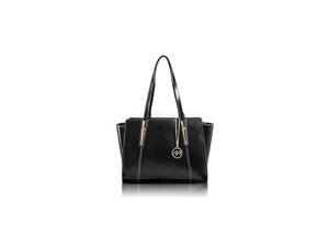 ALDORA 97505 Black Leather Womens Business Tote ALDORA 97505 Black Leather Womens Business Tote