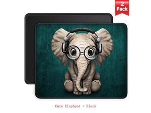 Mouse Pads 2Pack with Stitched Edges PremiumTextured Mouse Mat Pad NonSlip Rubber Base Mousepad for Laptop Computer 102×83×012 inches Cute Elephant + Black Mouse Pads 2Pack with Stitched Edges PremiumTextured Mouse Mat Pad NonSlip Rubber Base Mousepad for Laptop Computer 102×83×012 inches Cute Elephant + Black